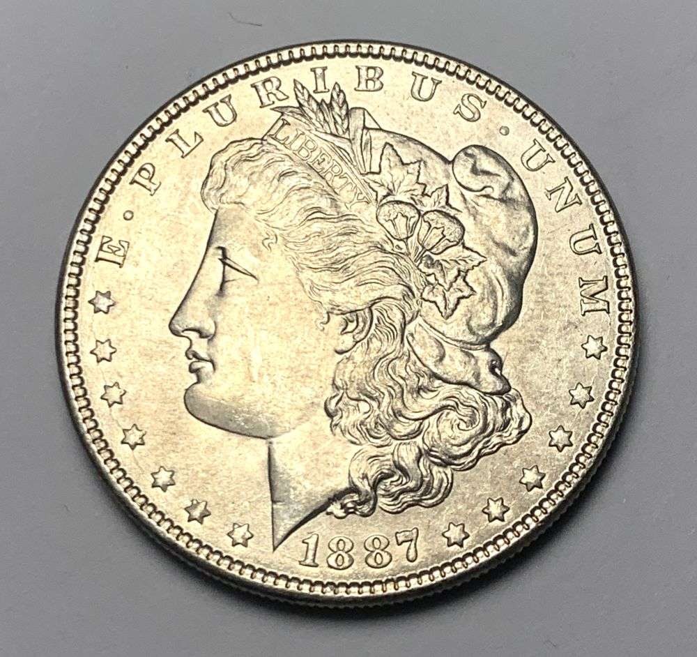 1887 Morgan Silver Dollar MS65: A very special consignment. Once in a great while, some really, really nice silver dollars will hit the market. These coins come from a old, old-timer! By order of the consignor, none of these coins a
