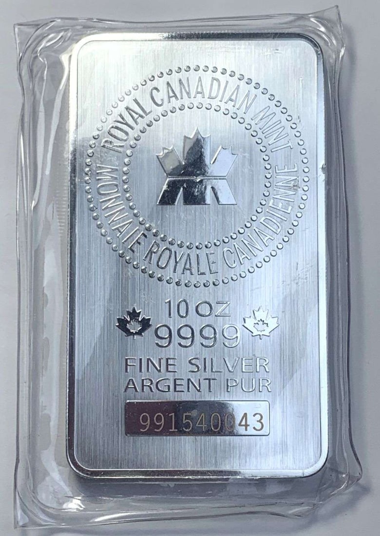 Royal Canadian Mint .9999 Silver 10 ozt Bar (1 of 4)