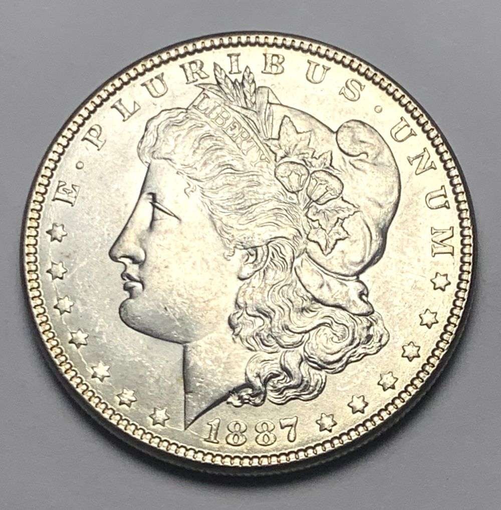 1887 Morgan Silver Dollar MS65: A very special consignment. Once in a great while, some really, really nice silver dollars will hit the market. These coins come from a old, old-timer! By order of the consignor, none of these coins a