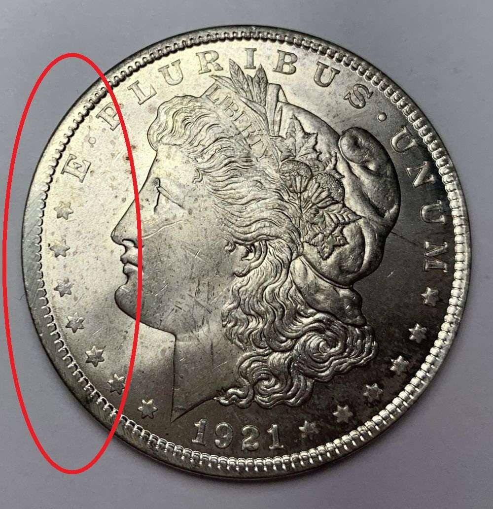 Mint Error 1921 Morgan Silver Dollar MS64: A very special consignment. Once in a great while, some really, really nice silver dollars will hit the market. These coins come from a old, old-timer! By order of the consignor, none of these coins a