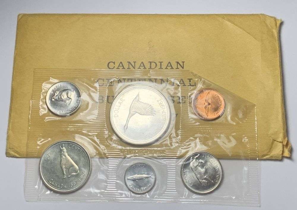 1867-1967 Canadian 80% Silver Mint Set (6-coins) (1 of 3)