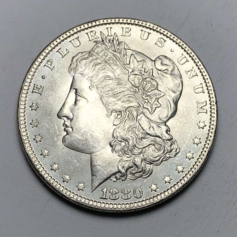 Better Date 1880 Morgan Silver Dollar MS65: A very special consignment. Once in a great while, some really, really nice silver dollars will hit the market. These coins come from a old, old-timer! By order of the consignor, none of these coins a