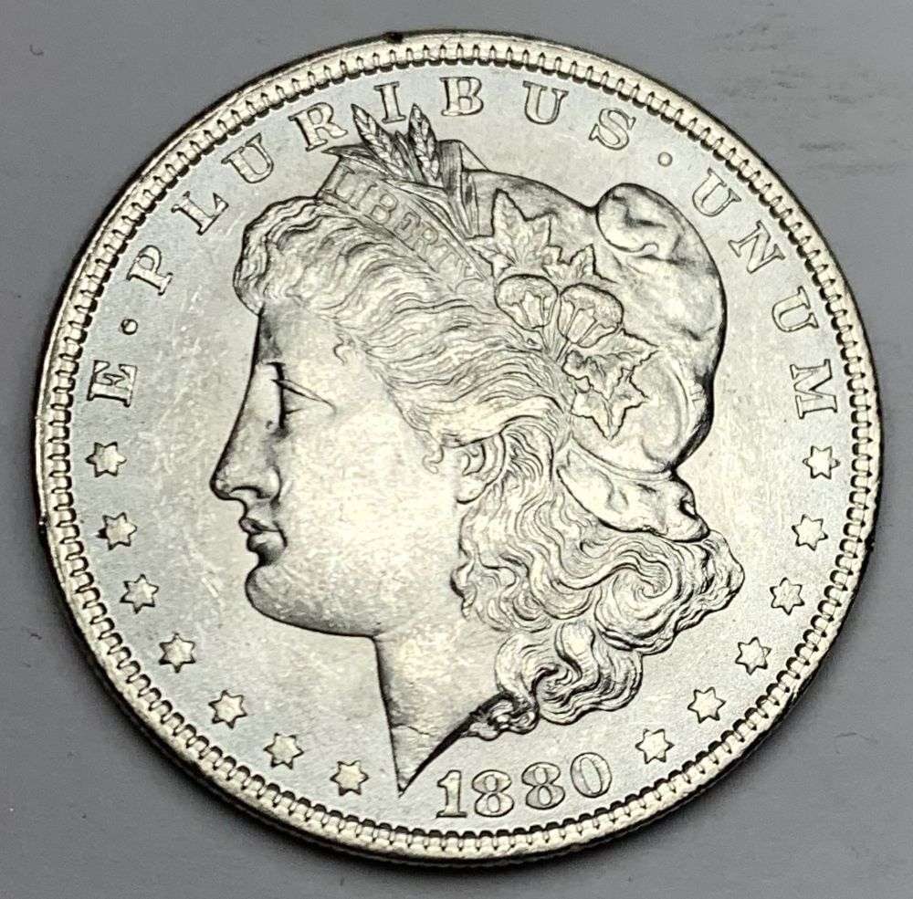 Better Date 1880 Morgan Silver Dollar MS64: A very special consignment. Once in a great while, some really, really nice silver dollars will hit the market. These coins come from a old, old-timer! By order of the consignor, none of these coins a