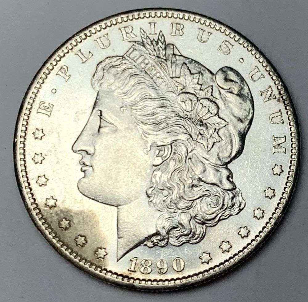 1890-S Morgan Silver Dollar MS64 Details (1 of 7)