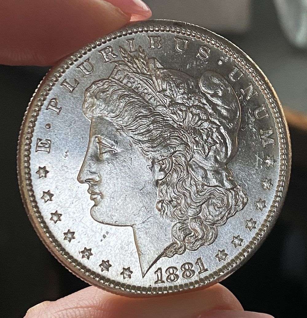 1881-S Morgan Silver Dollar MS65 PL: A very special consignment. Once in a great while, some really, really nice silver dollars will hit the market. These coins come from a old, old-timer! By order of the consignor, none of these coins a