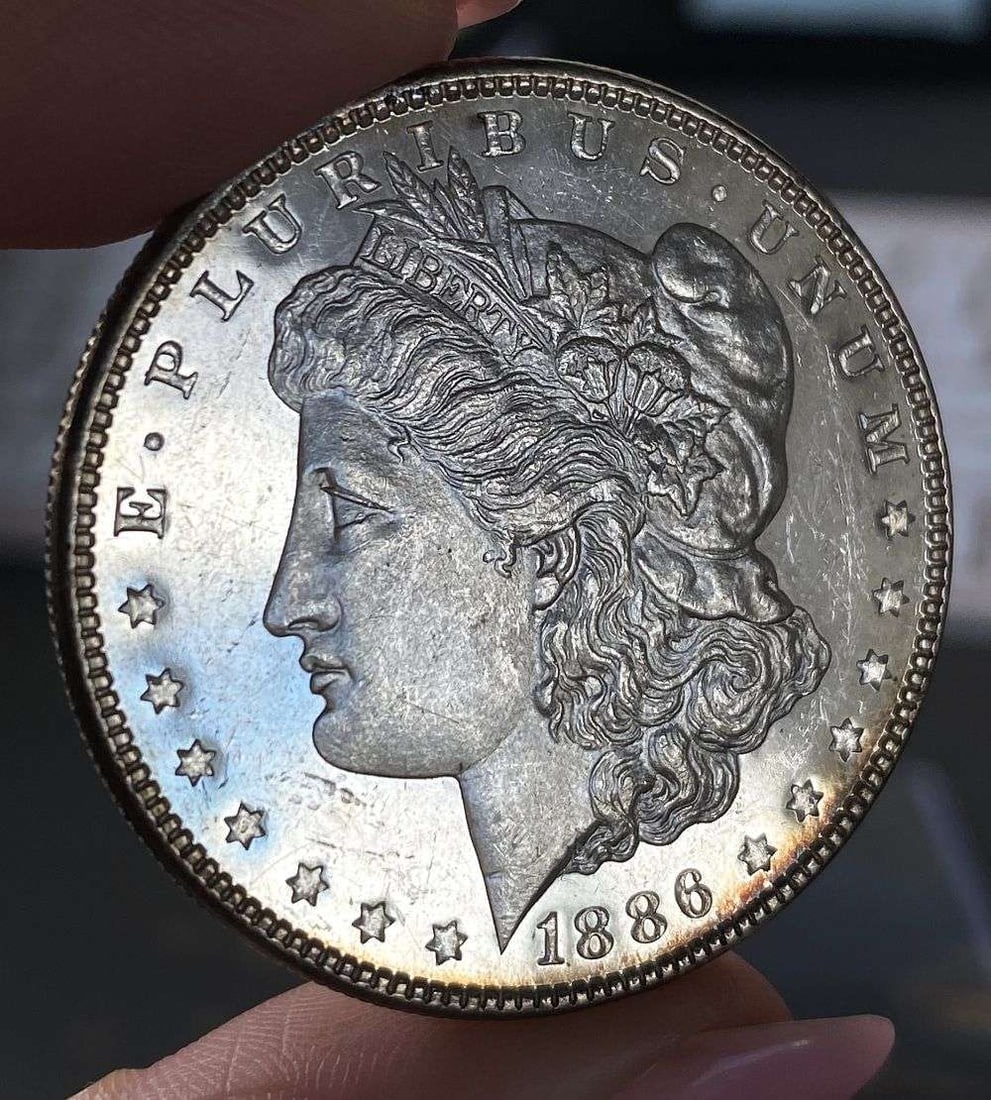 1886 Morgan Silver Dollar MS64 DMPL: Winner shall receive the exact coin shown here. (RR/LBB)