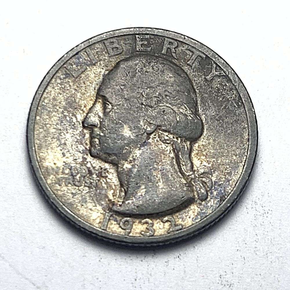 1932-S Washington Silver Quarter VF Details: Winner shall receive the exact coin shown here. (MK/TVC=B)