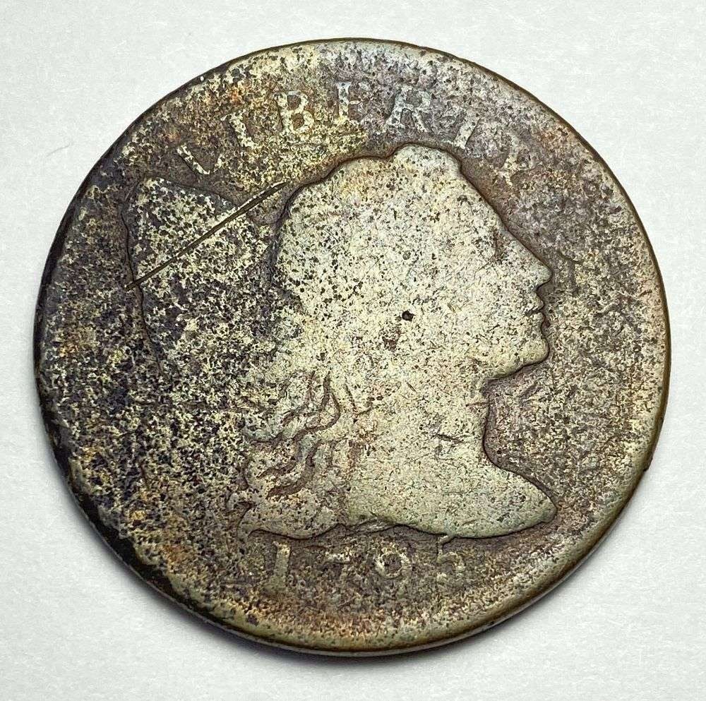 1795 Liberty Cap Large Cent Fine Details: Winner shall receive the exact coin shown here. (MK/UBB)