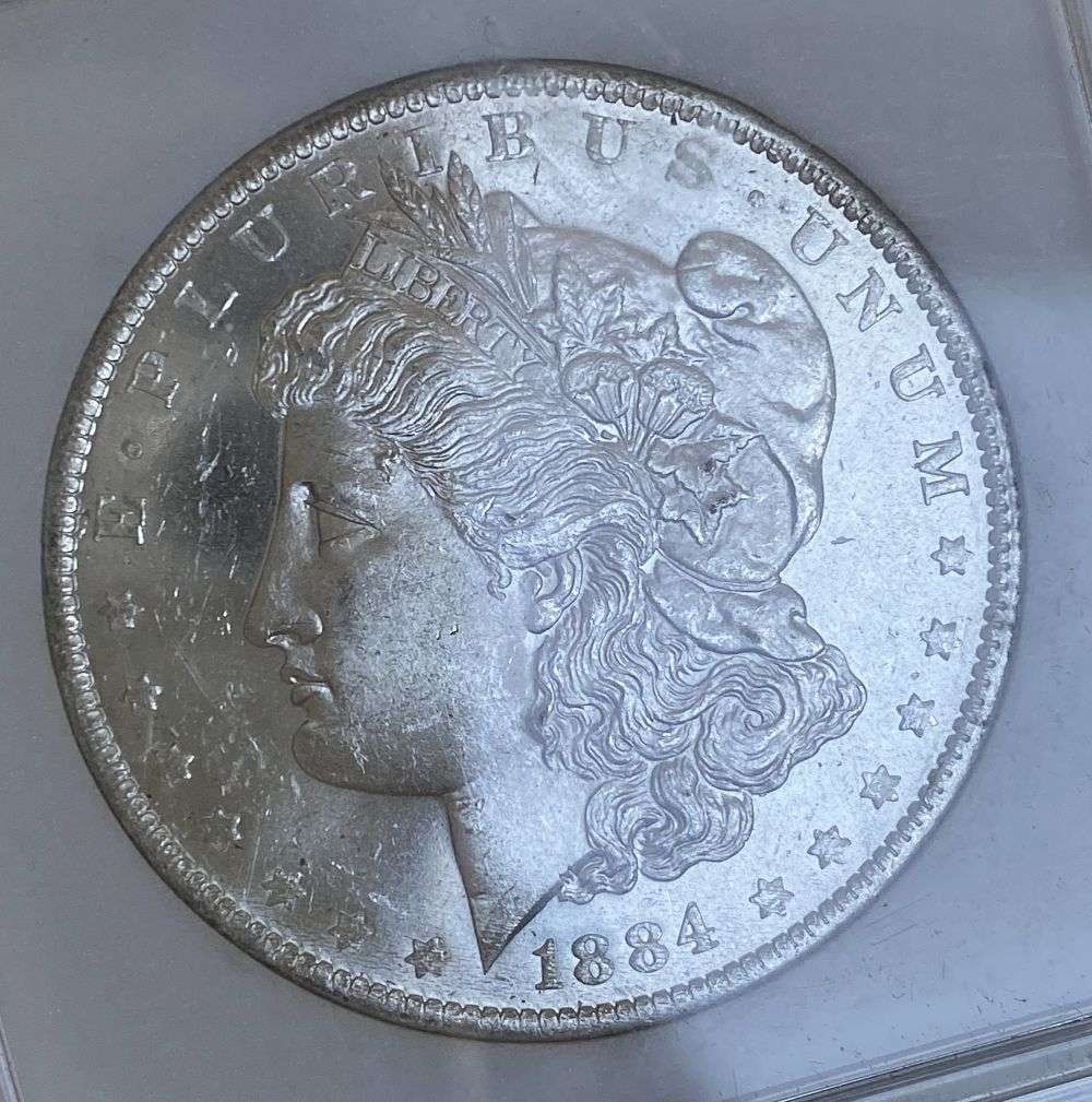 1884-O Morgan Silver Dollar MS65 DMPL (1 of 4)