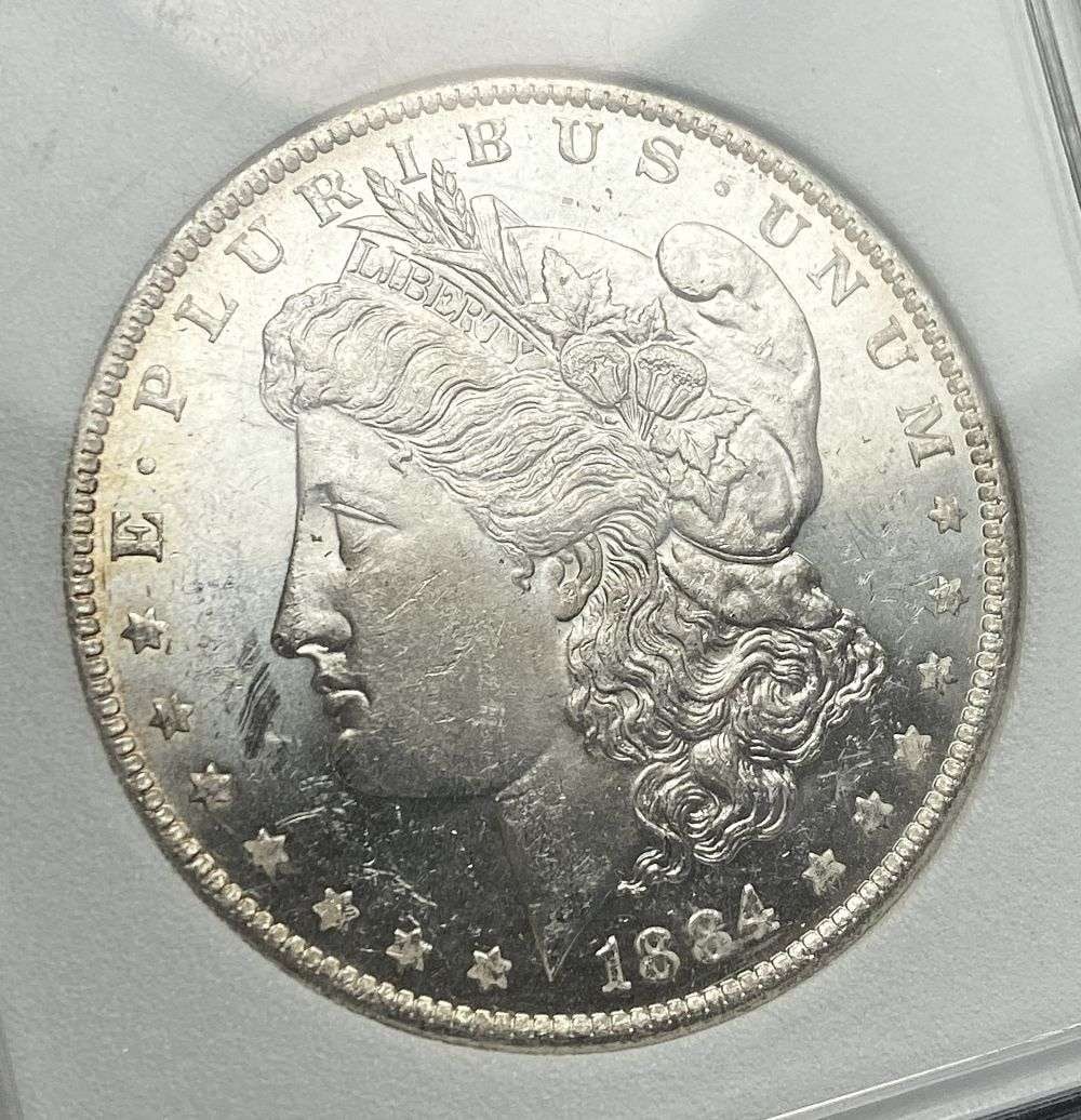 1884-O Morgan Silver Dollar MS65 DMPL (1 of 4)