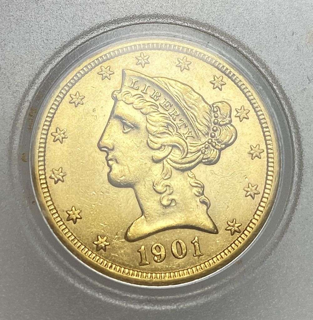 Last Minute! 1901-S Gold $5 Liberty Head (1 of 3)