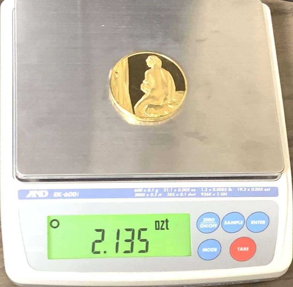 Vintage The Bather 1808 Jean-Auguste-Dominique Ingres 24k Gold Over Sterling Silver 2.135 ozt (1 of 6)