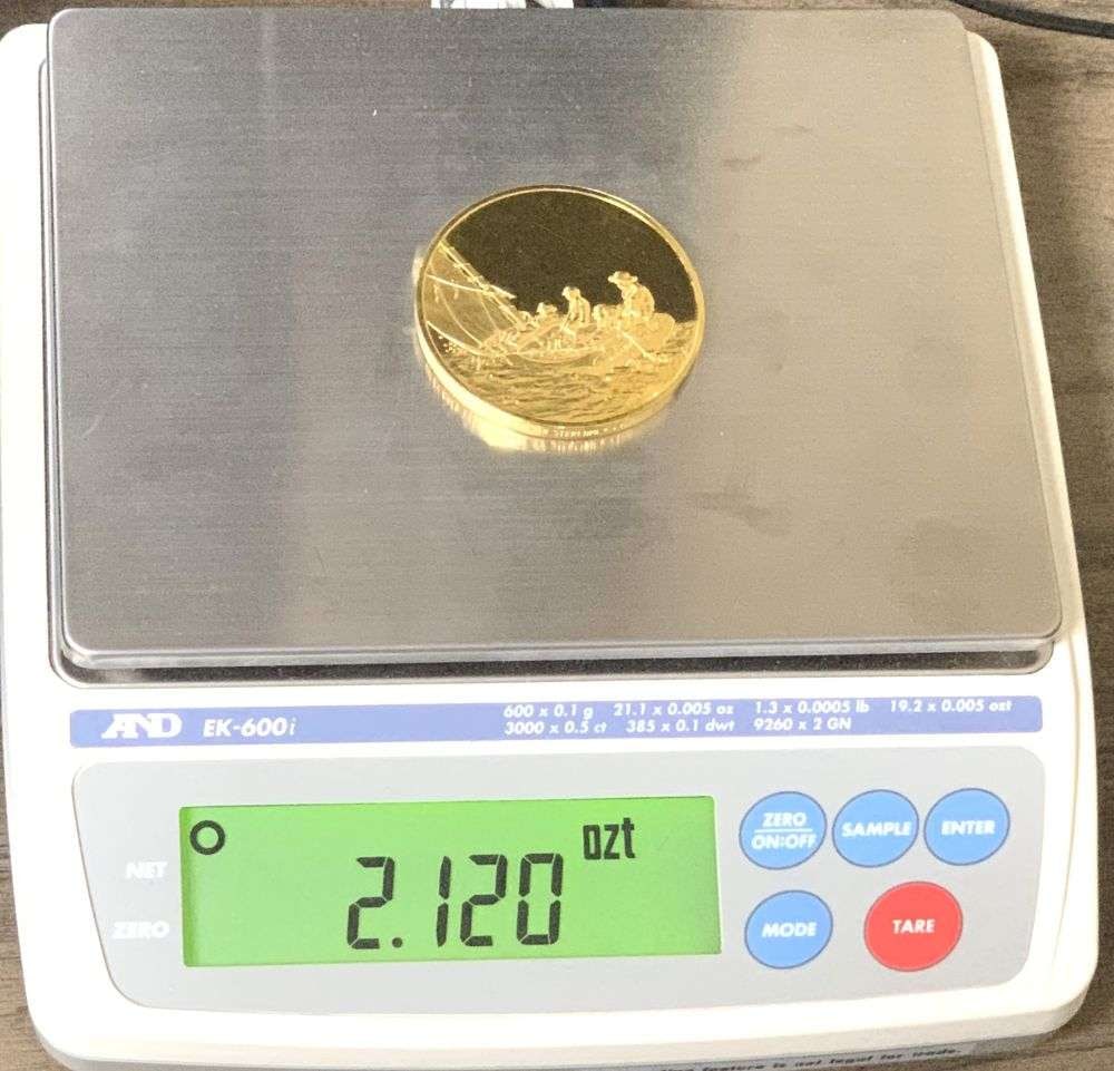 Vintage Breezing Up 1876 Winslow Homer 24k Gold Over Sterling Silver 2.120 ozt (1 of 6)