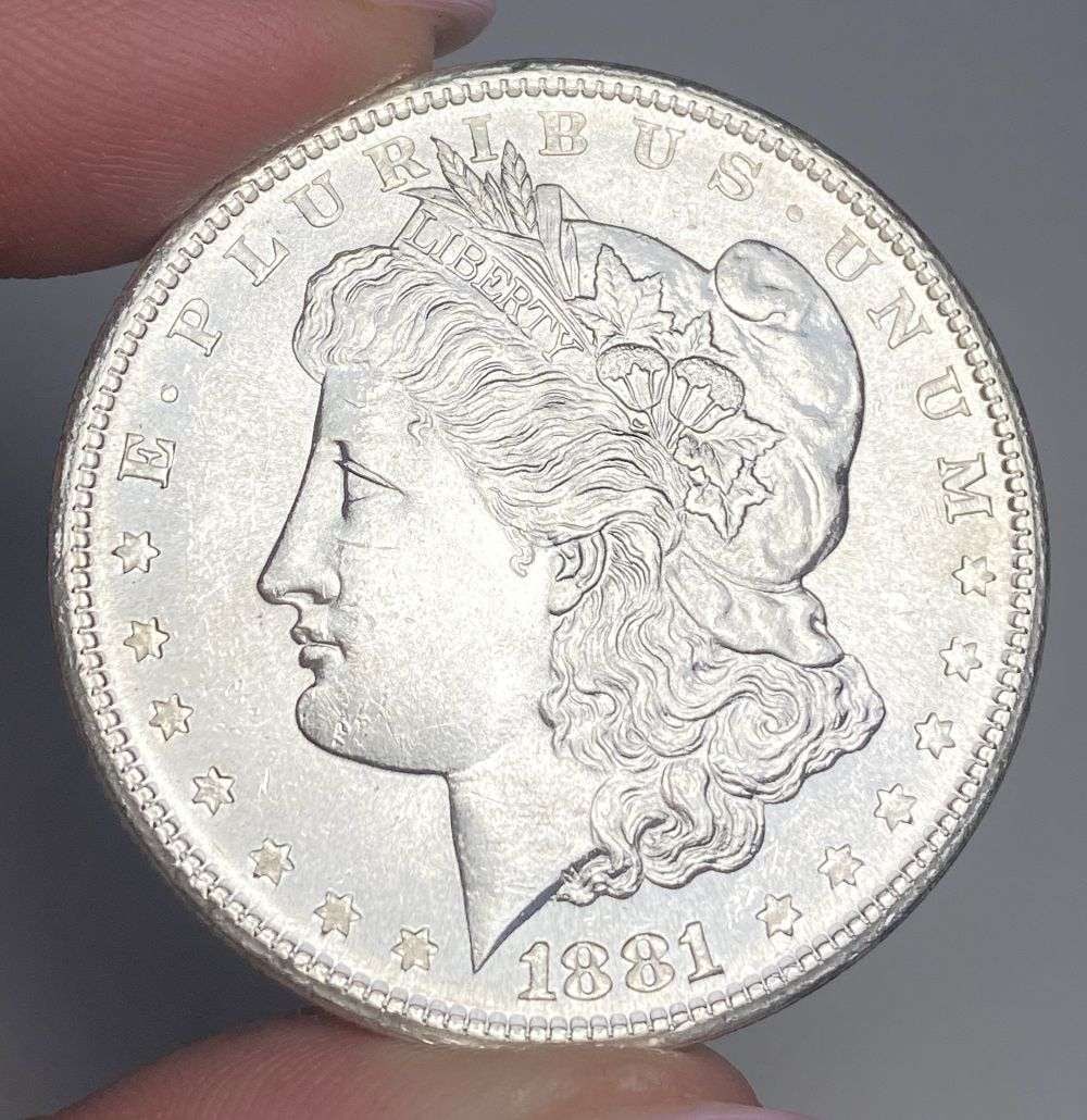 1881-S Morgan Silver Dollar MS65: A very special consignment. Once in a great while, some really, really nice silver dollars will hit the market. These coins come from a old, old-timer! By order of the consignor, none of these coins a