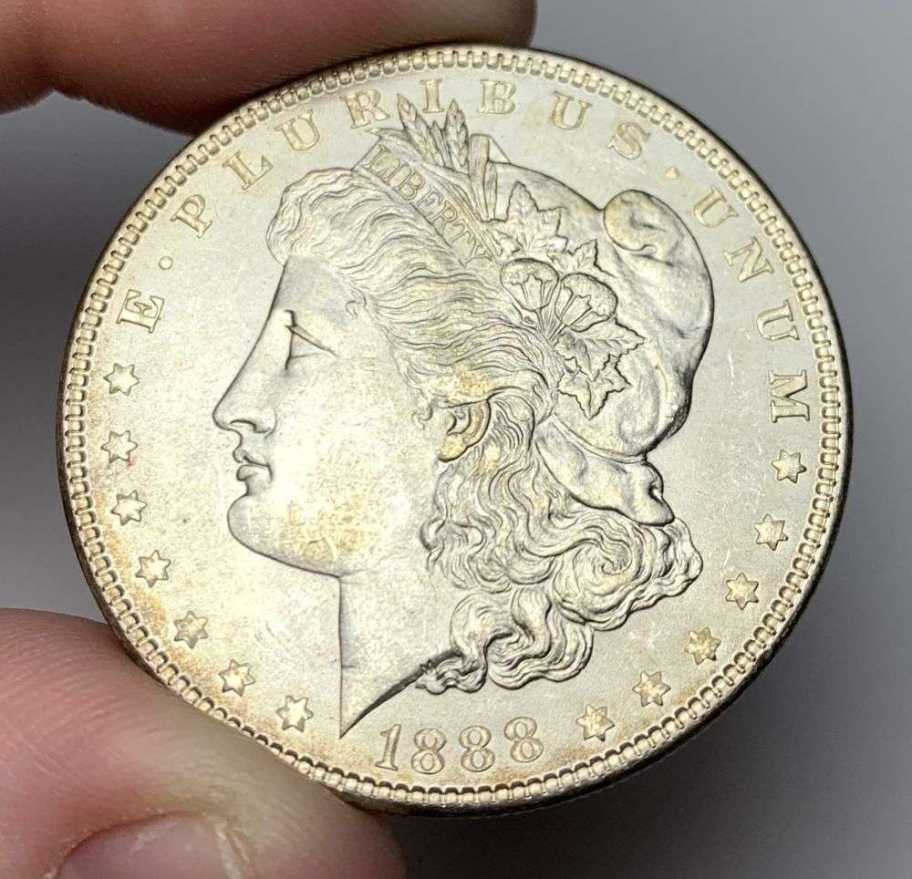 1888 Morgan Silver Dollar MS64: A very special consignment. Once in a great while, some really, really nice silver dollars will hit the market. These coins come from a old, old-timer! By order of the consignor, none of these coins a