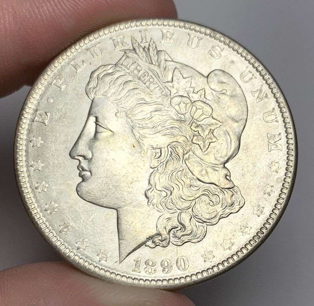 1890 Morgan Silver Dollar MS64: A very special consignment. Once in a great while, some really, really nice silver dollars will hit the market. These coins come from a old, old-timer! By order of the consignor, none of these coins a