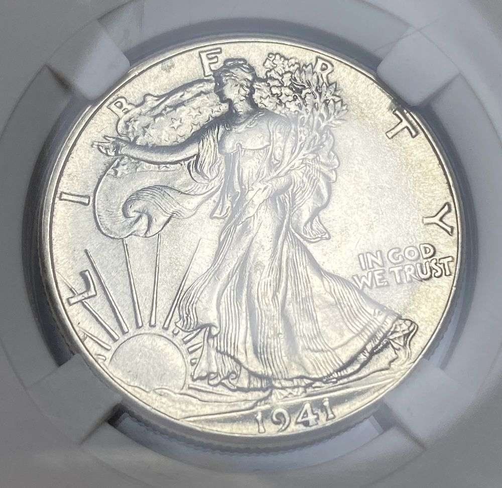 1941 Walking Liberty Silver Half Dollar MS66 (1 of 4)