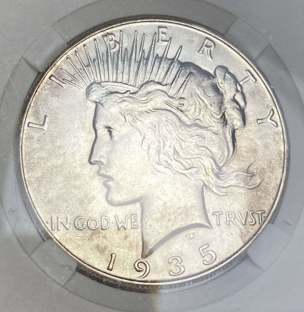 1935-S Peace Silver Dollar MS64 (1 of 4)