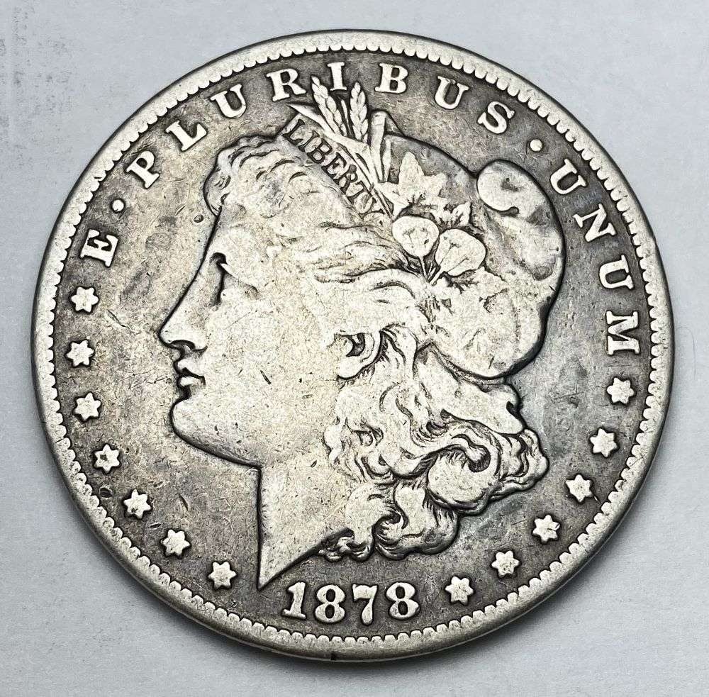 1878-CC Morgan Silver Dollar VF (1 of 2)