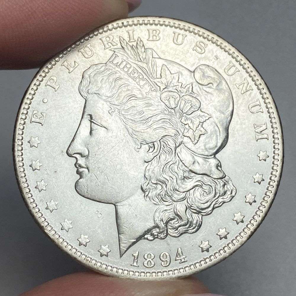 1894-O Morgan Silver Dollar AU55 (1 of 2)