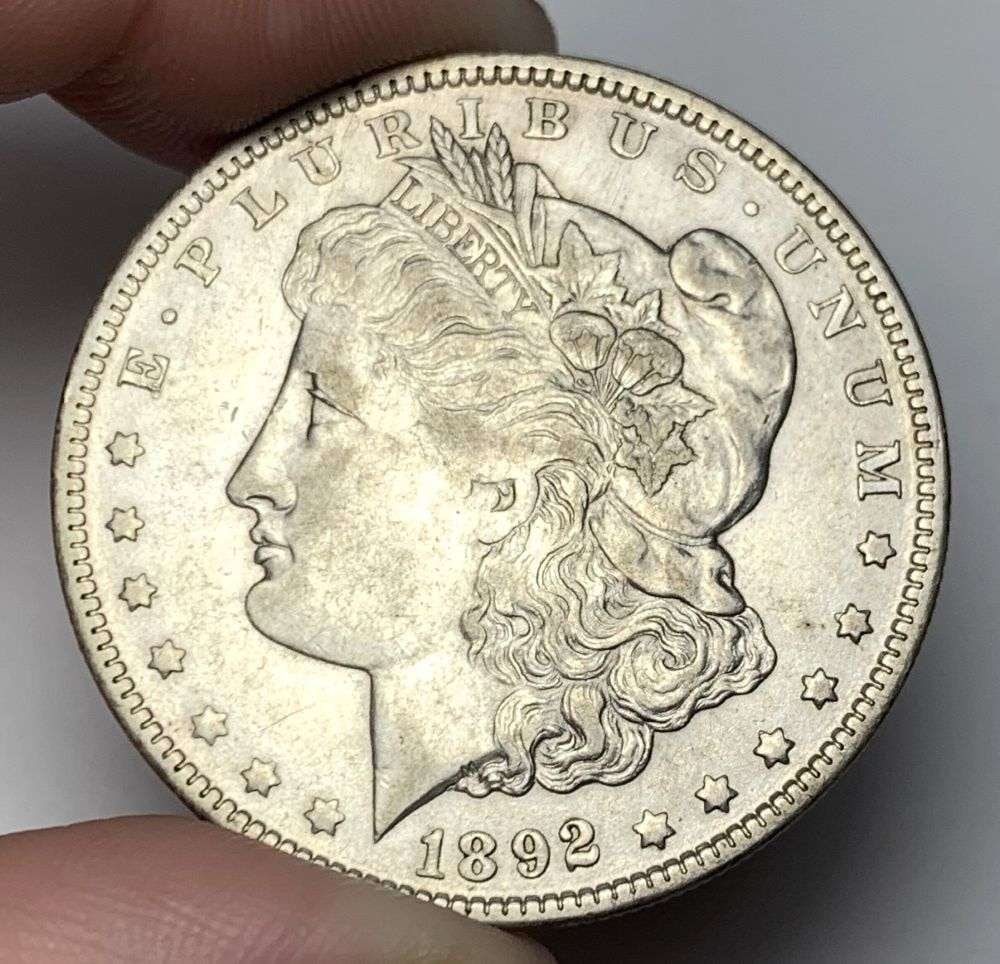 1892-O Morgan Silver Dollar AU55 (1 of 2)
