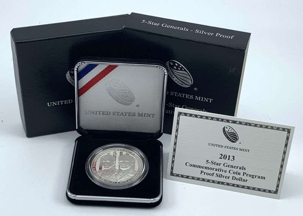 2013 5-Star Generals Commemorative Proof Silver Dollar OGP (1 of 4)