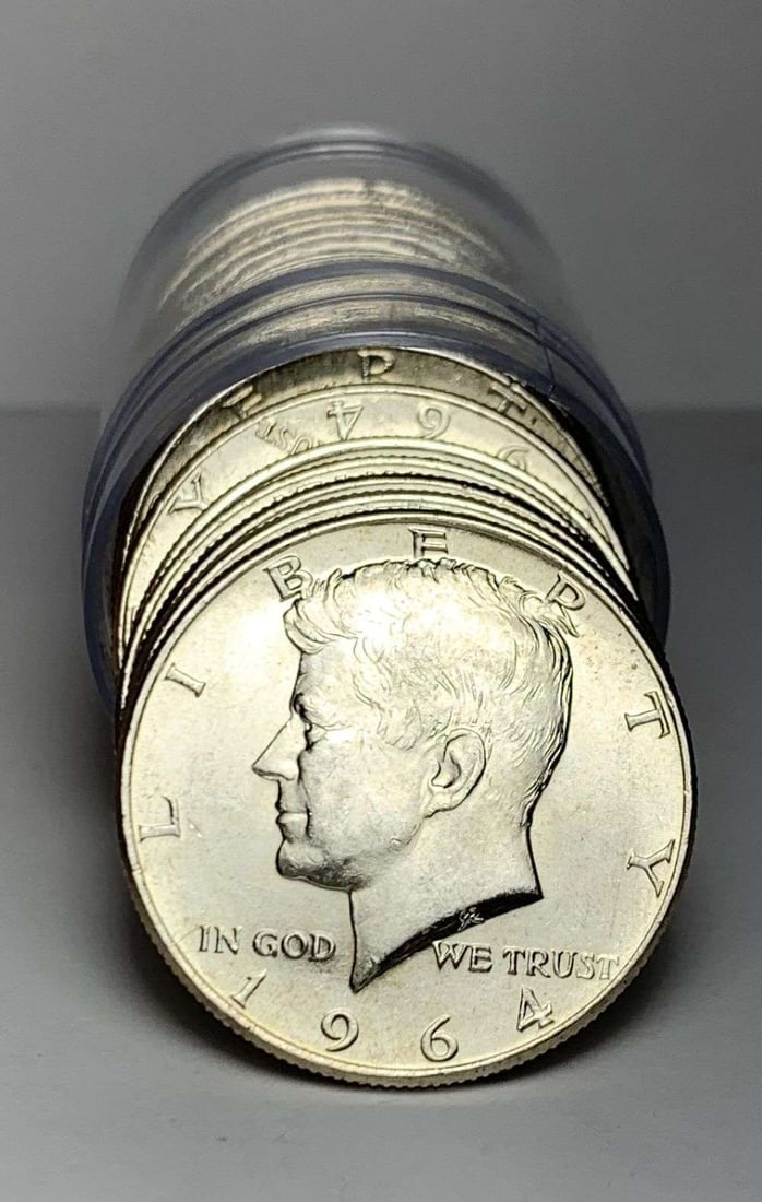 Roll (20-coins) 1964 Kennedy Half Dollar BU (1 of 5)