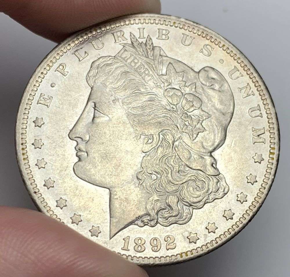 1892-CC Morgan Silver Dollar AU58 (1 of 2)