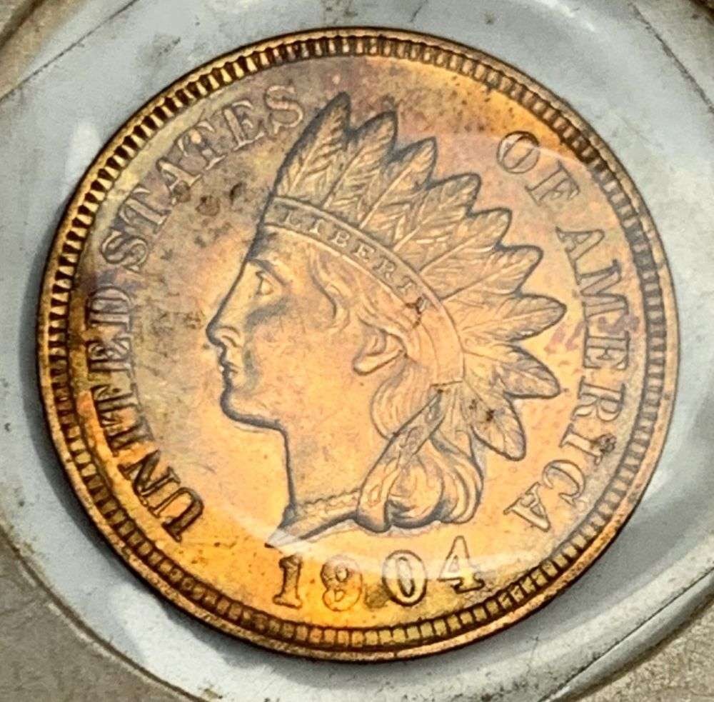 Last Minute! 1904 Indian Head Cent MS64 RD Details: Winner shall receive the exact coin shown here. (MR/B)