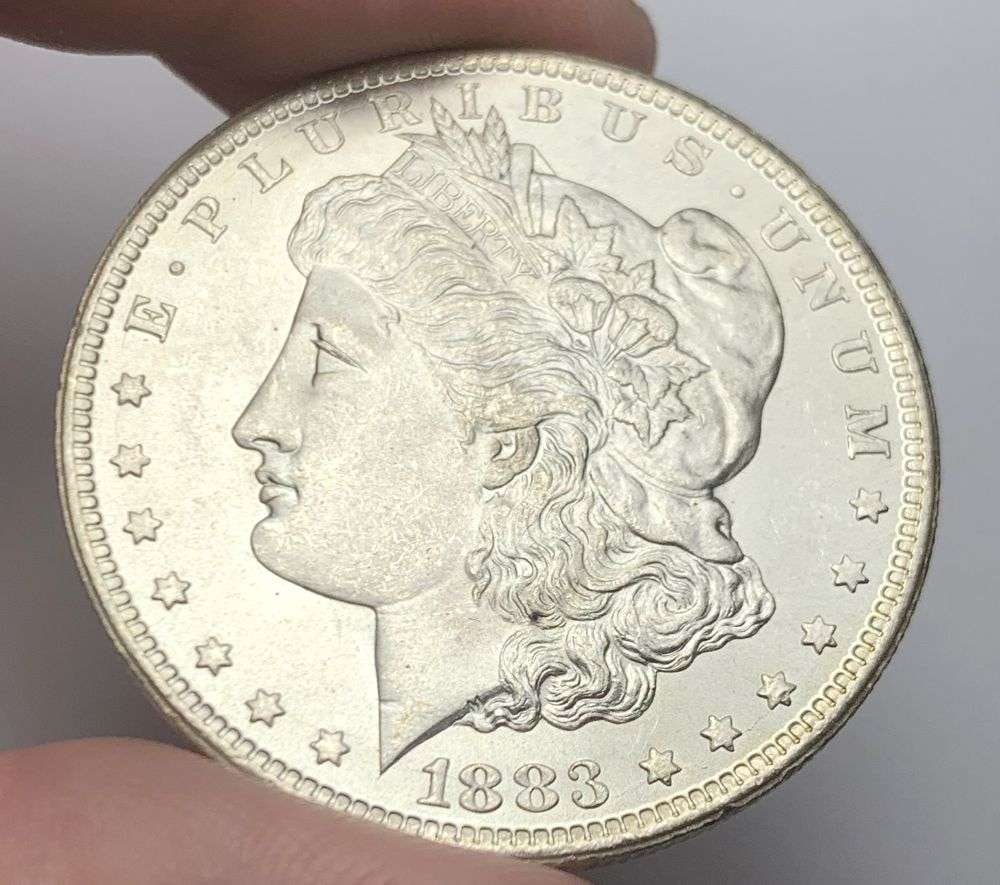 1883-CC Morgan Silver Dollar MS66+: At the Longview, Washington coin show, we were honored to receive this consignment. This particular collector, who had put the collection together over four decades. He acquired most of these items fr