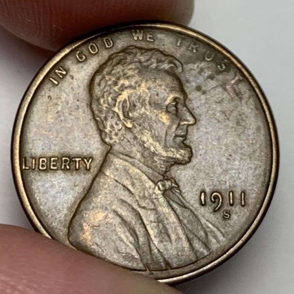 1911-S Lincoln Cent AU58 (1 of 2)
