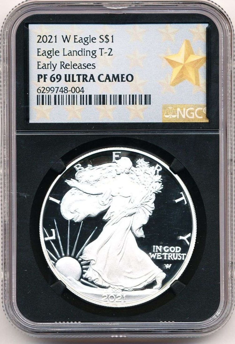 2021-W American Silver Eagle Type 2 NGC PF69 Ultra Cameo Early Releases (1 of 4)