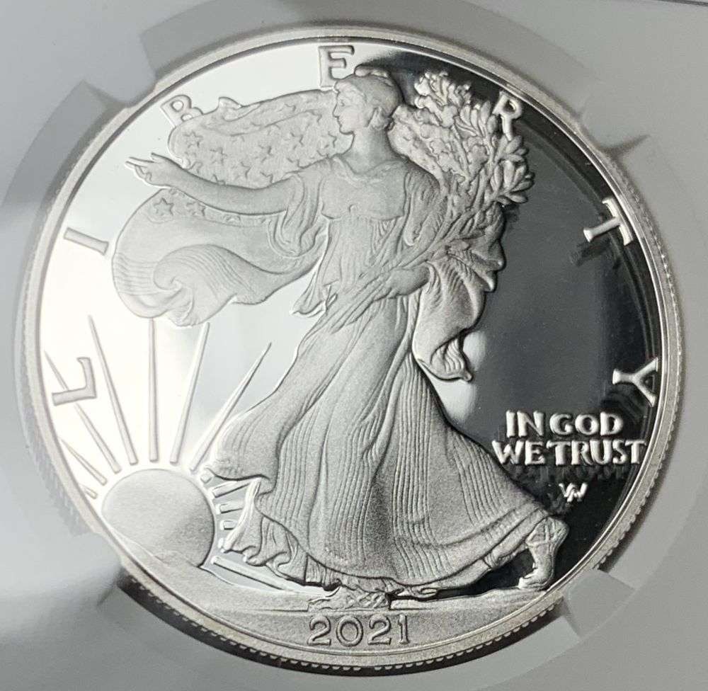 2021-W American Silver Eagle Type 2 NGC PF69 Ultra Cameo Early Releases (1 of 4)