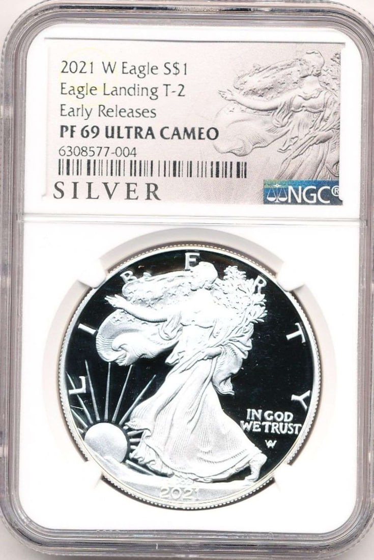 2021-W American Silver EagleType 2 NGC PF69 Ultra Cameo Early Releases (1 of 4)