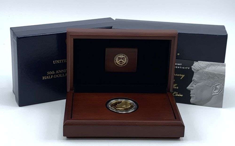 1964-2014-W Kennedy Half Dollar .9999 Gold 50th Anniversary Proof 3/4 ozt OGP (1 of 6)