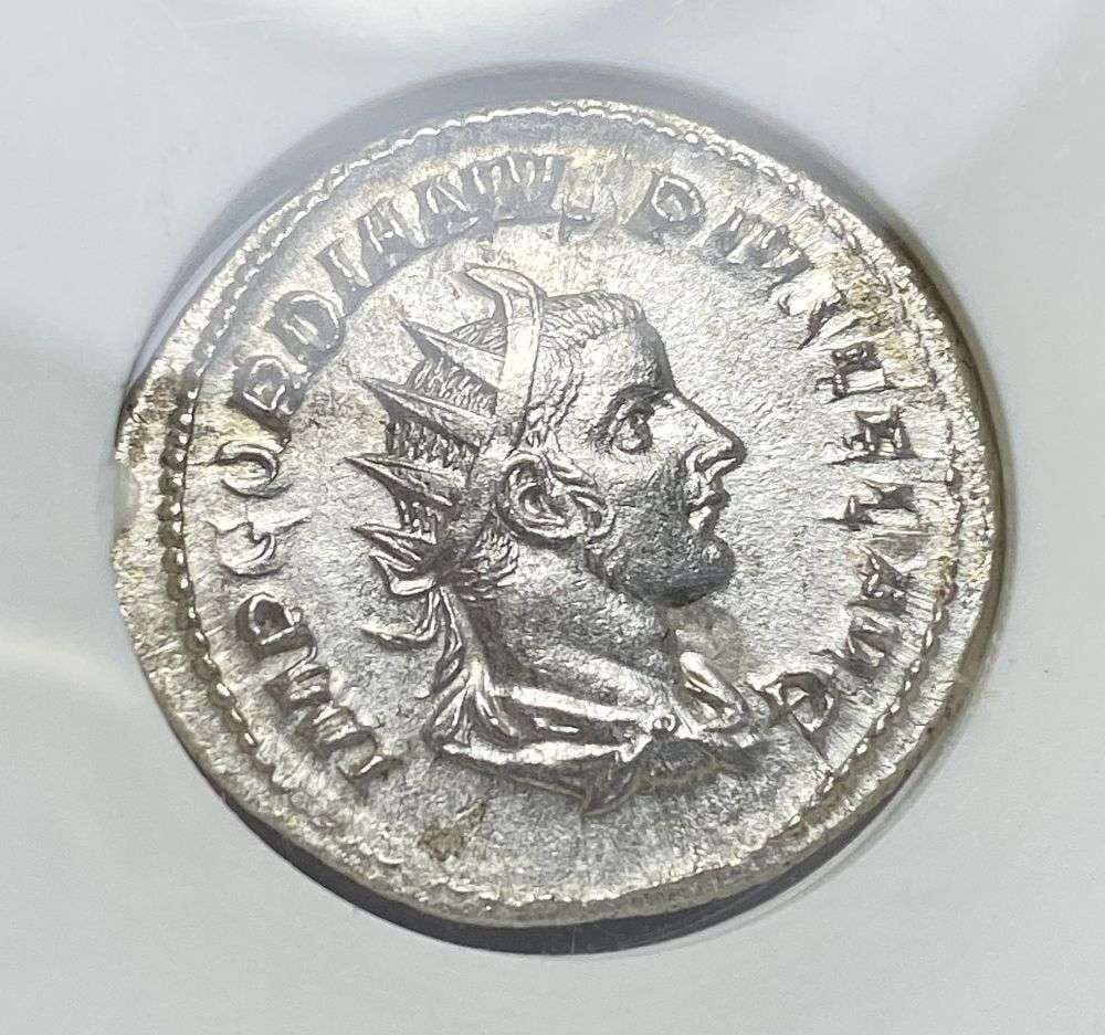 Ancient Roman AD 238-244 Gordian III Antonin ANACS MS60: Winner shall receive the exact coin shown here. (RR)