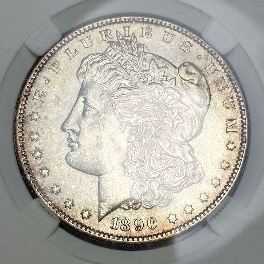 1890-S Morgan Silver Dollar MS65 (1 of 4)