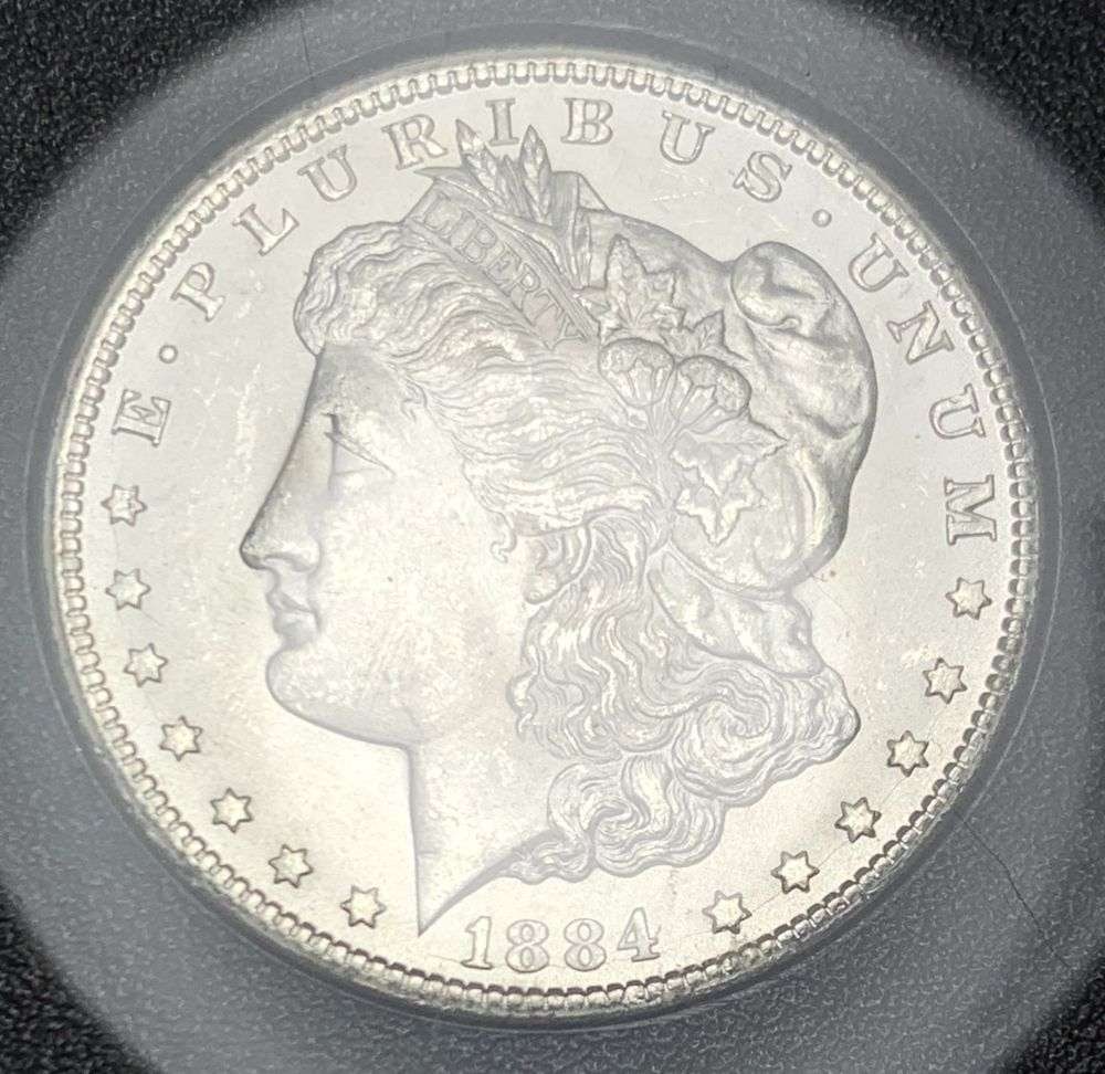 Carson City GSA 1884-CC Morgan Silver Dollar MS63 CAC: Winner shall receive the exact coin shown here. (MR)