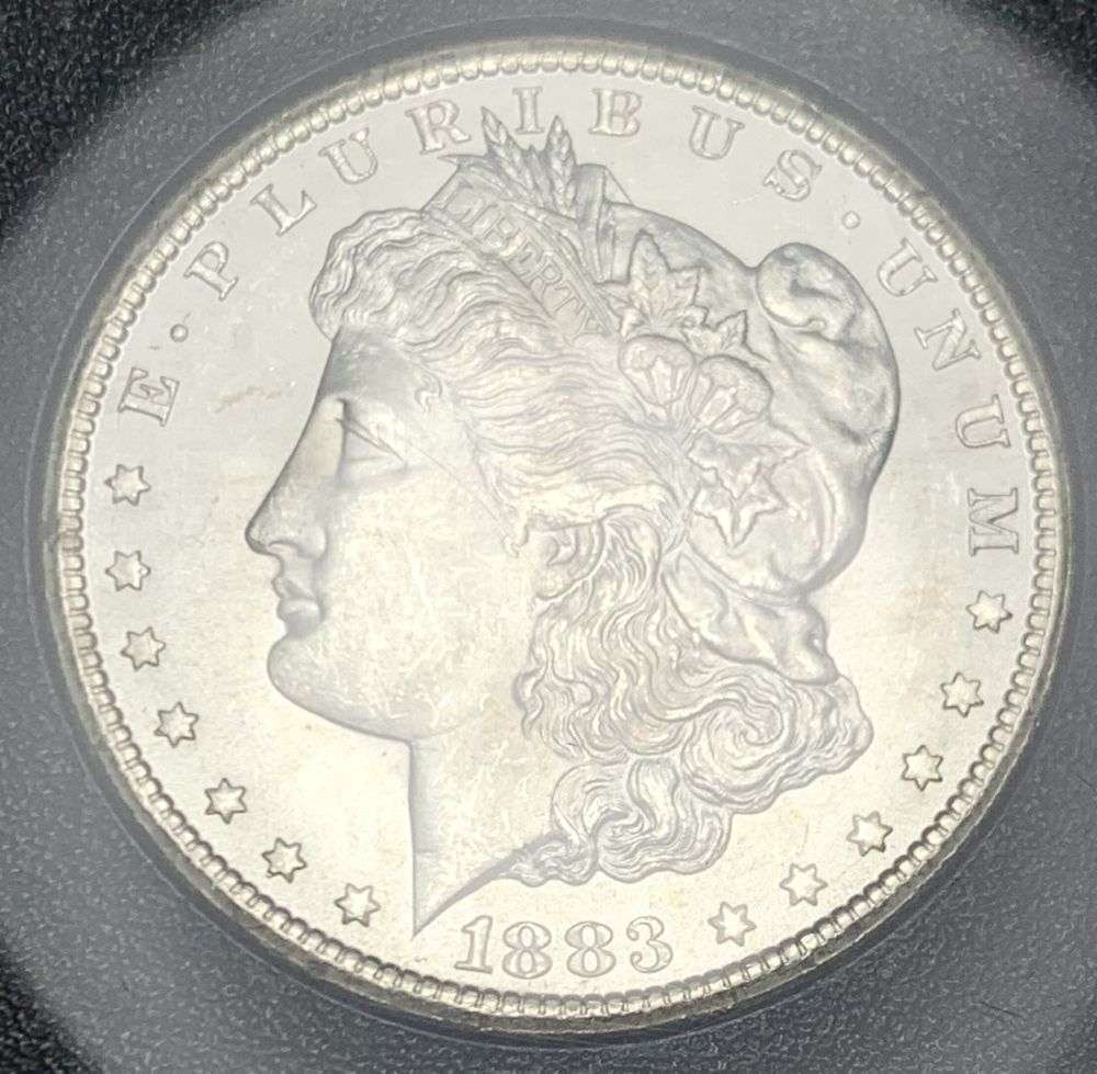 Carson City GSA 1883-CC Morgan Silver Dollar MS63 CAC: Winner shall receive the exact coin shown here. (MR)