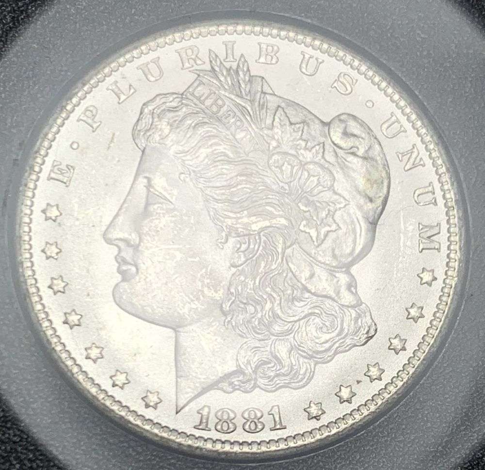 Carson City GSA 1881-CC Morgan Silver Dollar MS63 CAC: Winner shall receive the exact coin shown here. (MR)