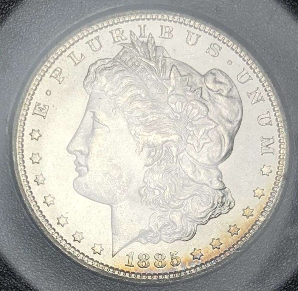 Carson City GSA 1885-CC Morgan Silver Dollar MS62 CAC: Winner shall receive the exact coin shown here. (MR)