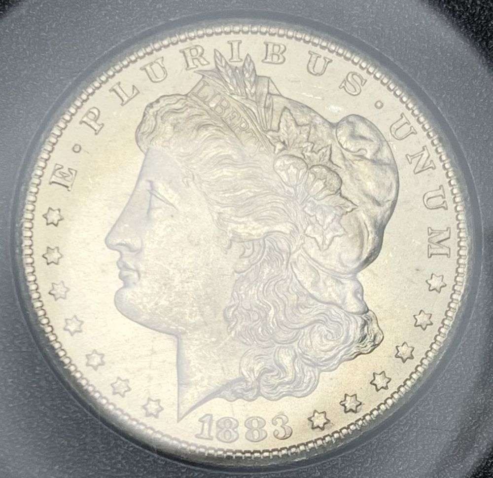 Carson City GSA 1883-CC Morgan Silver Dollar MS63 CAC: Winner shall receive the exact coin shown here. (MR)