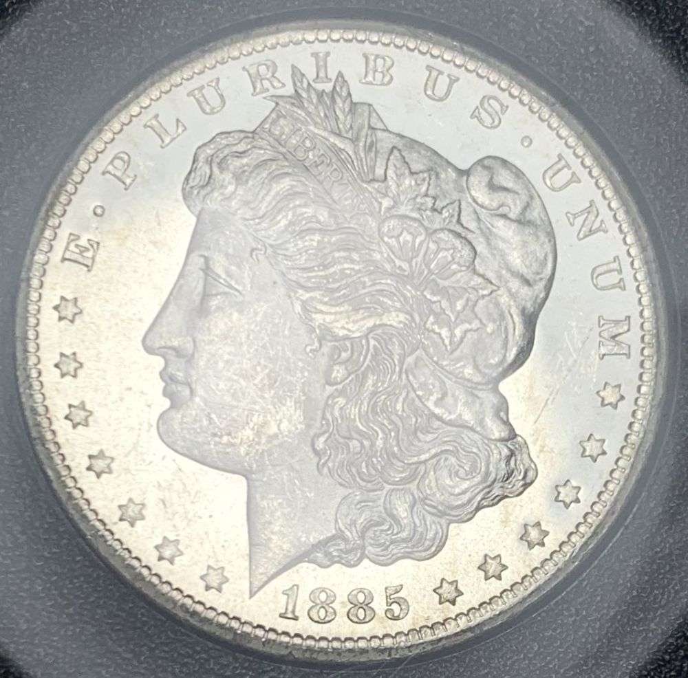 Carson City GSA 1885-CC Morgan Silver Dollar MS62 CAC: Winner shall receive the exact coin shown here. (MR)