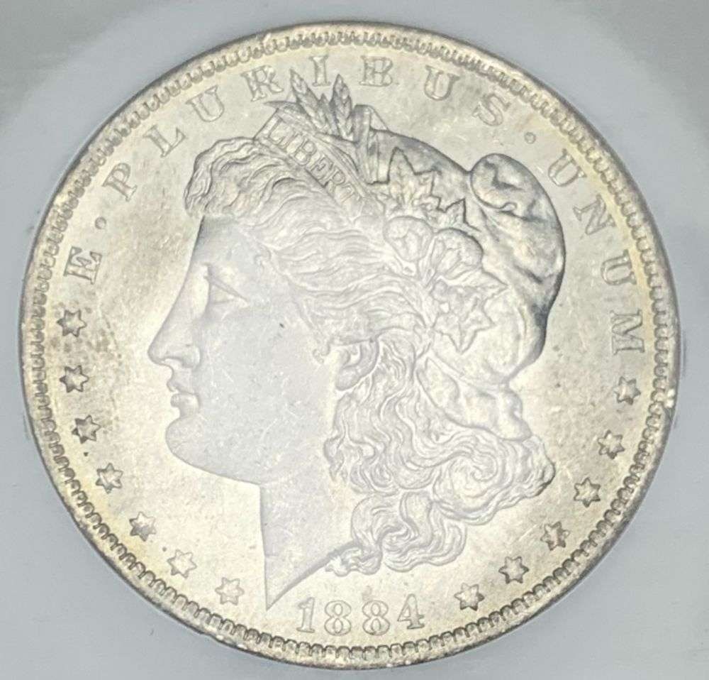 1884-O Morgan Silver Dollar MS65 (1 of 4)