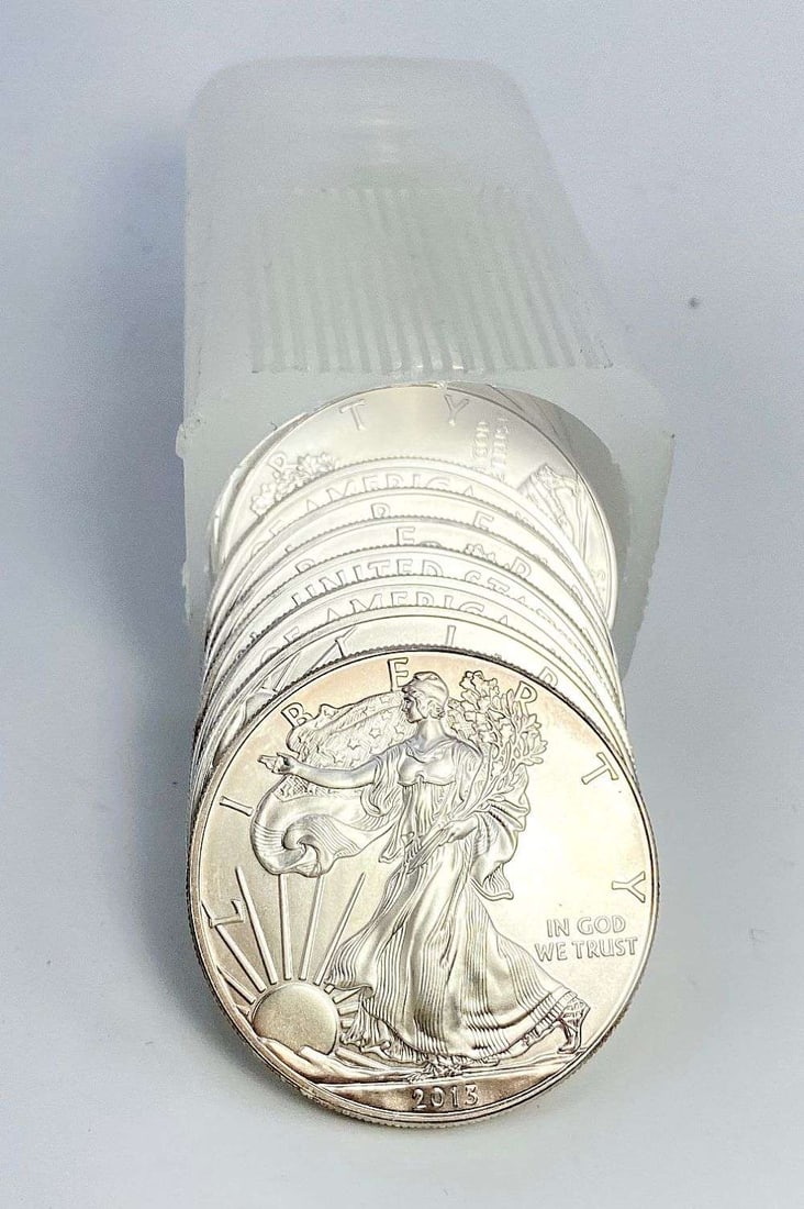 Last Minute! Original Treasury Roll (20) 2013 American Silver Eagle (1 of 4)