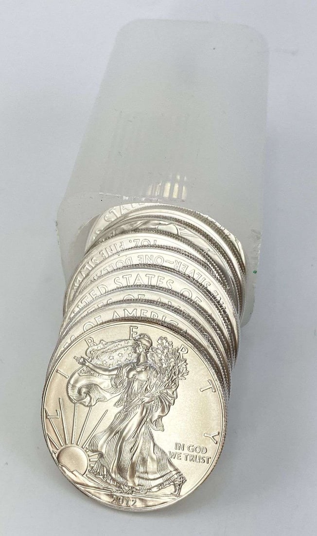 Last Minute! Original Treasury Roll (20) 2012 American Silver Eagle (1 of 4)