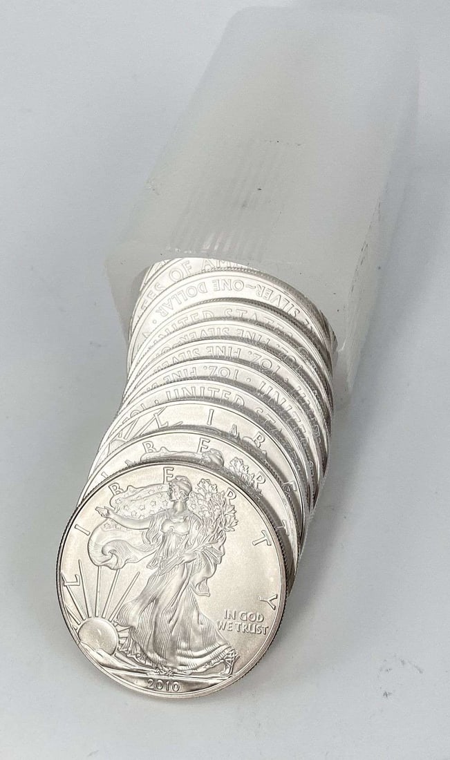Last Minute! Original Treasury Roll (20) 2010 American Silver Eagle (1 of 4)