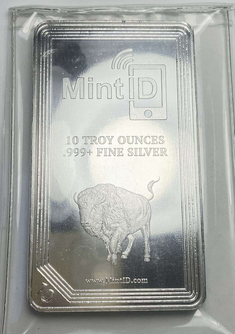 Last Minute! Mint ID 10 ozt .999 Silver Bar (1 of 4)