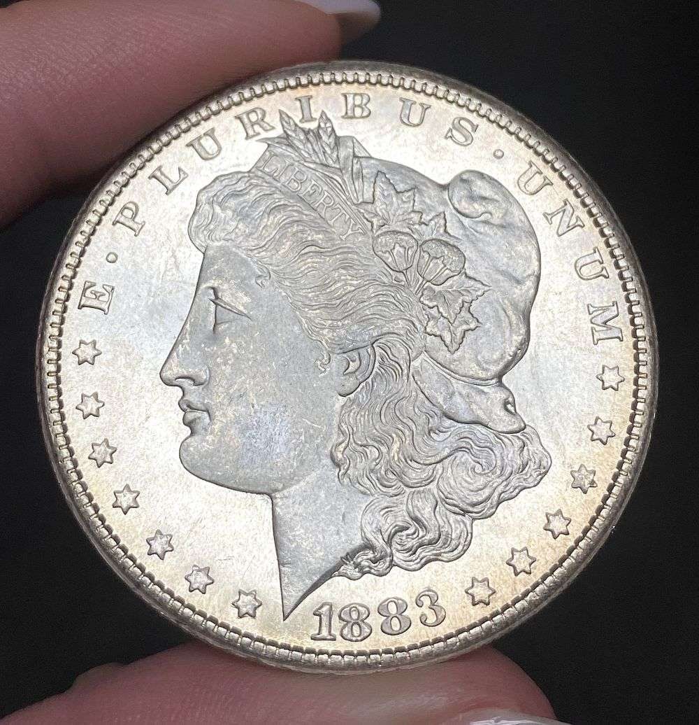 Last Minute Rare! 1883-CC Morgan Silver Dollar MS67: Winner shall receive the exact coin shown here. (MR/PBB)