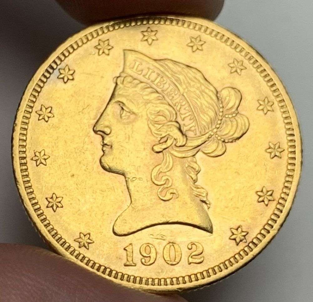 Last Minute! 1902 Gold $10 Liberty Head MS62: Winner shall receive the exact coin shown here. (MR/UUFP)